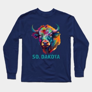 South Dakota American Bison Lover Buffalo Souvenir Long Sleeve T-Shirt